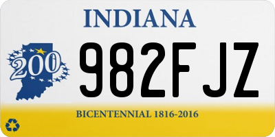 IN license plate 982FJZ