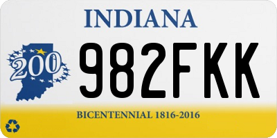 IN license plate 982FKK