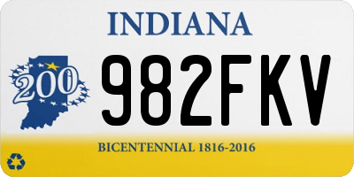 IN license plate 982FKV