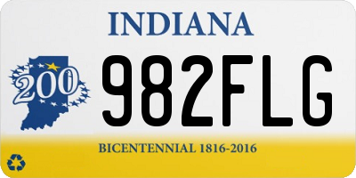 IN license plate 982FLG