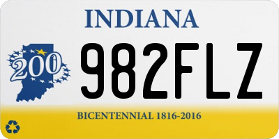 IN license plate 982FLZ