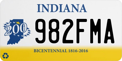 IN license plate 982FMA