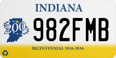 IN license plate 982FMB