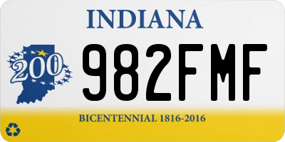 IN license plate 982FMF