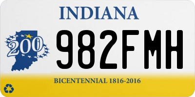 IN license plate 982FMH