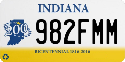 IN license plate 982FMM