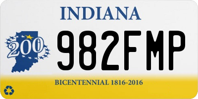 IN license plate 982FMP