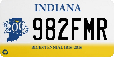 IN license plate 982FMR