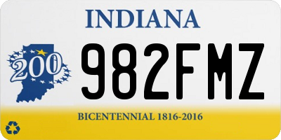 IN license plate 982FMZ