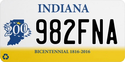 IN license plate 982FNA