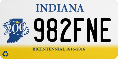 IN license plate 982FNE