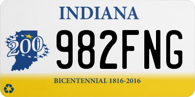 IN license plate 982FNG
