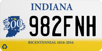 IN license plate 982FNH