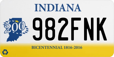 IN license plate 982FNK
