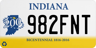 IN license plate 982FNT