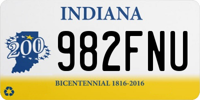 IN license plate 982FNU