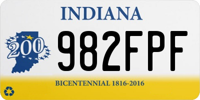 IN license plate 982FPF
