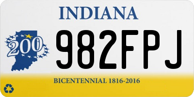 IN license plate 982FPJ