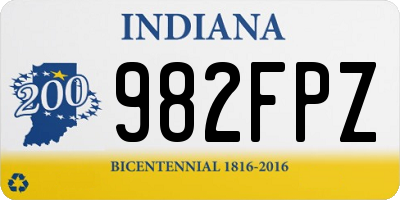 IN license plate 982FPZ