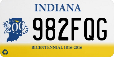 IN license plate 982FQG