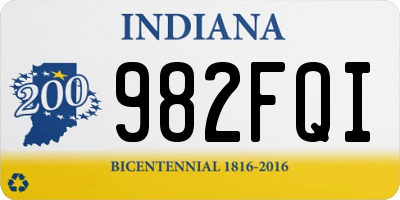 IN license plate 982FQI