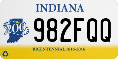 IN license plate 982FQQ