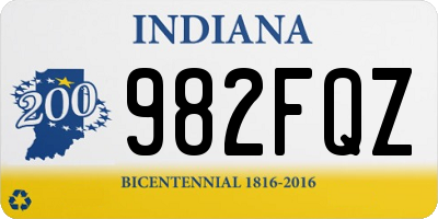 IN license plate 982FQZ