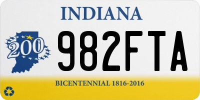 IN license plate 982FTA