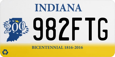 IN license plate 982FTG