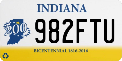 IN license plate 982FTU