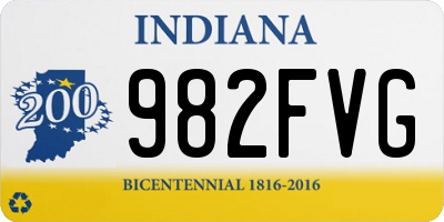 IN license plate 982FVG