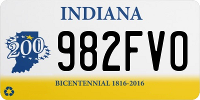 IN license plate 982FVO