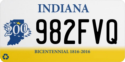 IN license plate 982FVQ