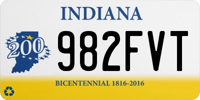 IN license plate 982FVT
