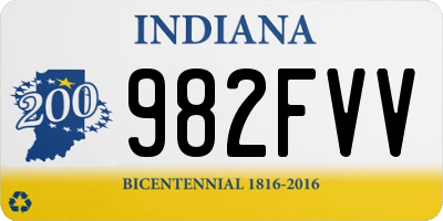 IN license plate 982FVV