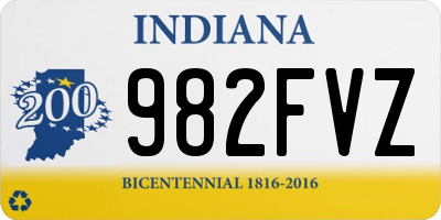 IN license plate 982FVZ