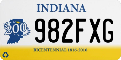 IN license plate 982FXG