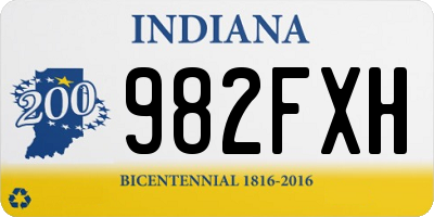 IN license plate 982FXH