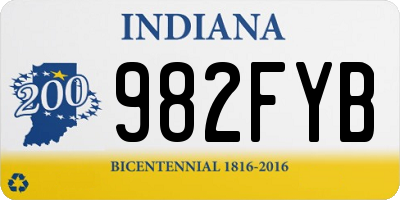 IN license plate 982FYB