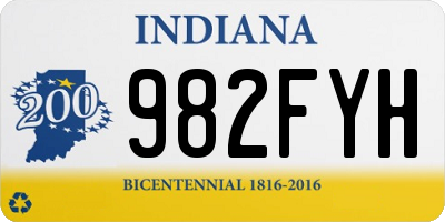 IN license plate 982FYH