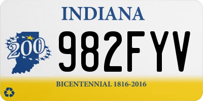 IN license plate 982FYV