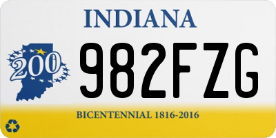 IN license plate 982FZG