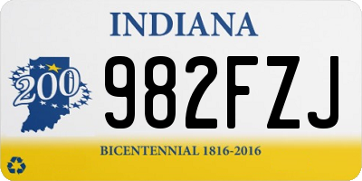 IN license plate 982FZJ