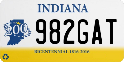 IN license plate 982GAT