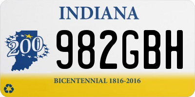 IN license plate 982GBH