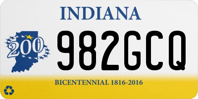 IN license plate 982GCQ