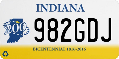 IN license plate 982GDJ