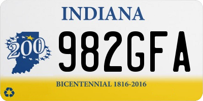 IN license plate 982GFA