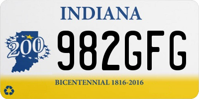 IN license plate 982GFG