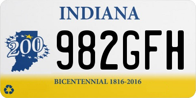 IN license plate 982GFH